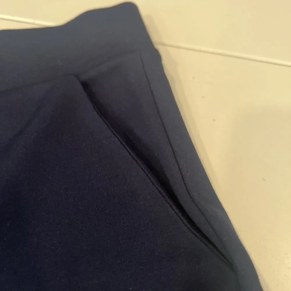 Hue Womens Leggings Size 3X Plus Navy Pockets - Picture 3 of 9